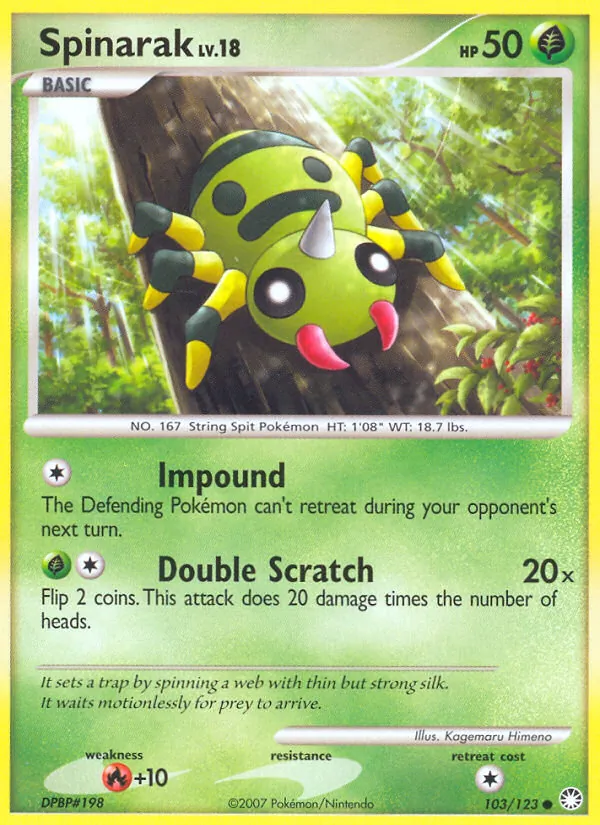 103-RH Spinarak – Mysterious Treasures