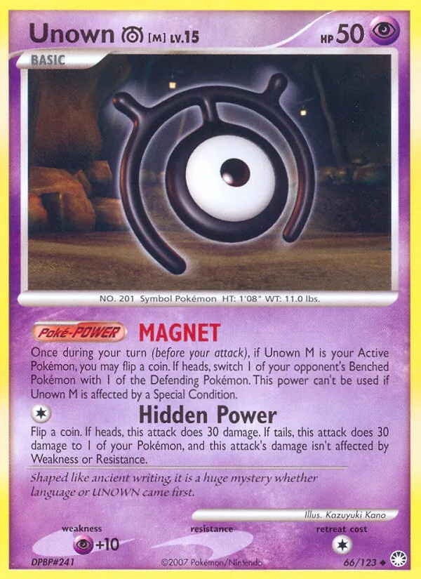 66-RH Unown M – Mysterious Treasures
