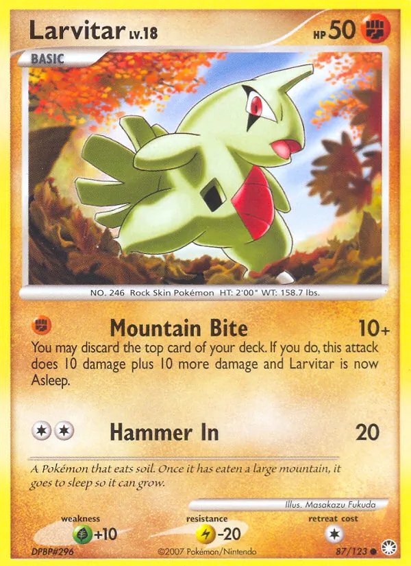 87-RH Larvitar – Mysterious Treasures