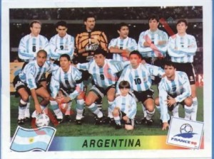 498 Team Argentina – FIFA World Cup France 1998 Panini
