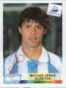 506 Matias Jesus Almeyda – FIFA World Cup France 1998 Panini