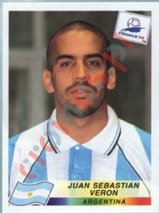 507 Juan Sebastian Veron – FIFA World Cup France 1998 Panini