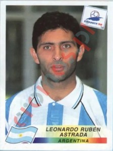 508 Leonardo Ruben Astrada – FIFA World Cup France 1998 Panini