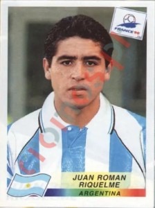 509 Juan Roman Riquelme – FIFA World Cup France 1998 Panini