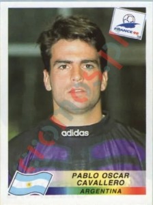 515 Pablo Oscar Cavallero – FIFA World Cup France 1998 Panini