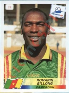 128 Romarin Billong – FIFA World Cup France 1998 Panini