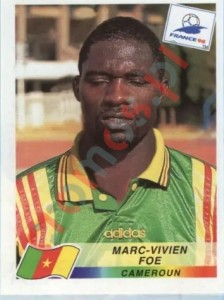 129 Marc-Vivien Foe – FIFA World Cup France 1998 Panini