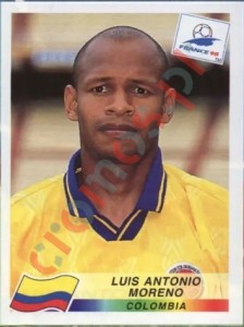 451 Luis Antonio Moreno – FIFA World Cup France 1998 Panini