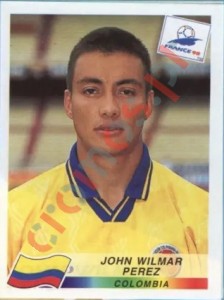453 John Wilmar Perez – FIFA World Cup France 1998 Panini