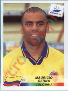 454 Mauricio Serna – FIFA World Cup France 1998 Panini