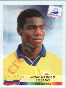 455 John Harold Lozano – FIFA World Cup France 1998 Panini