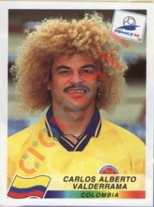 456 Carlos Alberto Valderrama – FIFA World Cup France 1998 Panini