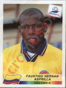 460 Faustino Hernan Asprilla – FIFA World Cup France 1998 Panini