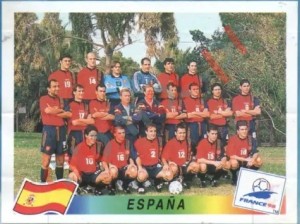 228 Team Spain – FIFA World Cup France 1998 Panini