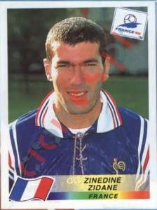 164 Zinedine Zidane – FIFA World Cup France 1998 Panini