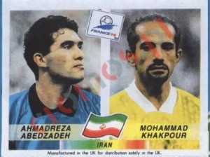 418 Ahmadreza Abedzadeh / Mohammad Khakpour – FIFA World Cup France 1998 Panini