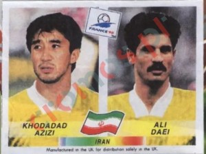 425 Khodadad Azizi / Ali Daei – FIFA World Cup France 1998 Panini