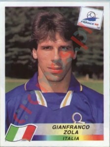 101 Gianfranco Zola – FIFA World Cup France 1998 Panini