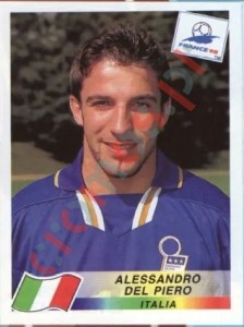 97 Alessandro Del Piero – FIFA World Cup France 1998 Panini