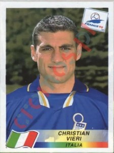99 Christian Vieri – FIFA World Cup France 1998 Panini