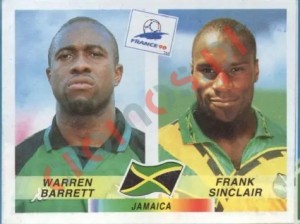 553 Warren Barrett / Frank Sinclair – FIFA World Cup France 1998 Panini