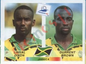 554 Linval Dixon / Durrent Brown – FIFA World Cup France 1998 Panini