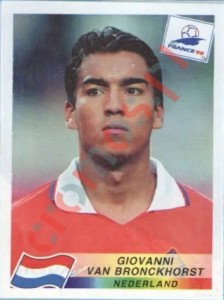 312 Giovanni Van Bronckhorst – FIFA World Cup France 1998 Panini