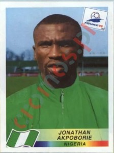 261 Jonathan Akpoborie – FIFA World Cup France 1998 Panini
