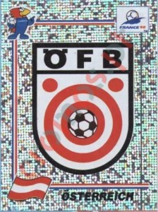 139 Emblem Austria – FIFA World Cup France 1998 Panini