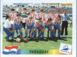 263 Team Paraguay – FIFA World Cup France 1998 Panini