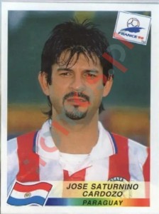 279 Jose Saturnino Cardozo – FIFA World Cup France 1998 Panini