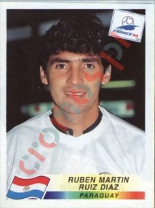280 Ruben Martin Ruiz Diaz – FIFA World Cup France 1998 Panini