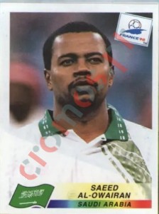 208 Saeed Al-Owairan – FIFA World Cup France 1998 Panini