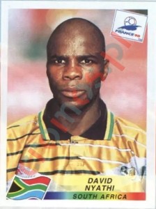 181 David Nyathi – FIFA World Cup France 1998 Panini