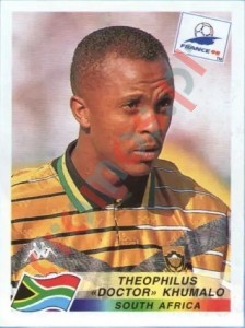 187 Theophilus "Doctor" Khumalo – FIFA World Cup France 1998 Panini