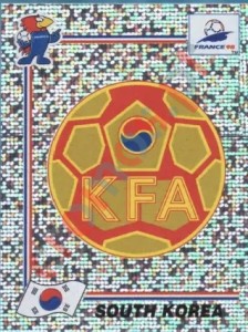 336 Emblem South Korea – FIFA World Cup France 1998 Panini