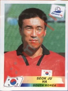 346 Ha Seok Ju – FIFA World Cup France 1998 Panini