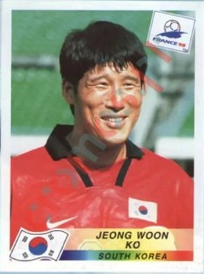348 Ko Jeong Woon – FIFA World Cup France 1998 Panini