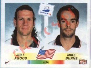 411 Jeff Agoos / Mike Burns – FIFA World Cup France 1998 Panini
