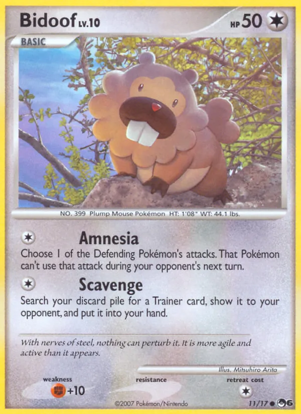 11 Bidoof – POP Series 6