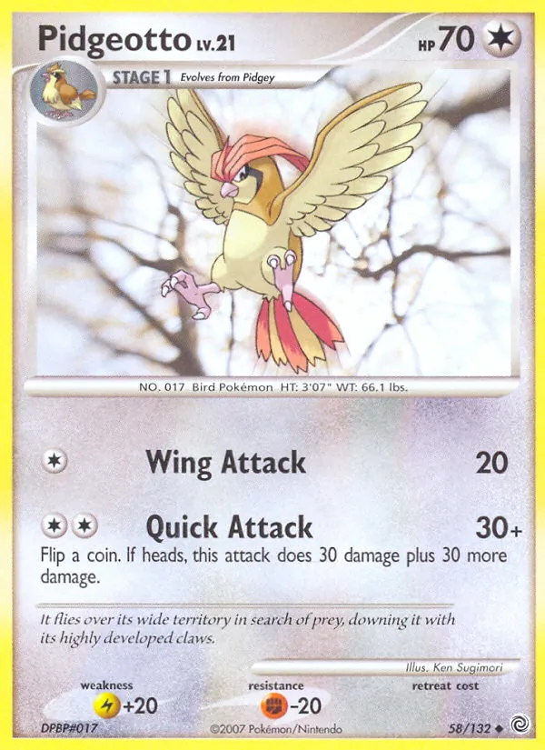 58 Pidgeotto – Secret Wonders