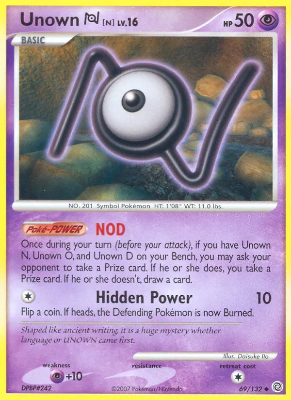 69 Unown N – Secret Wonders