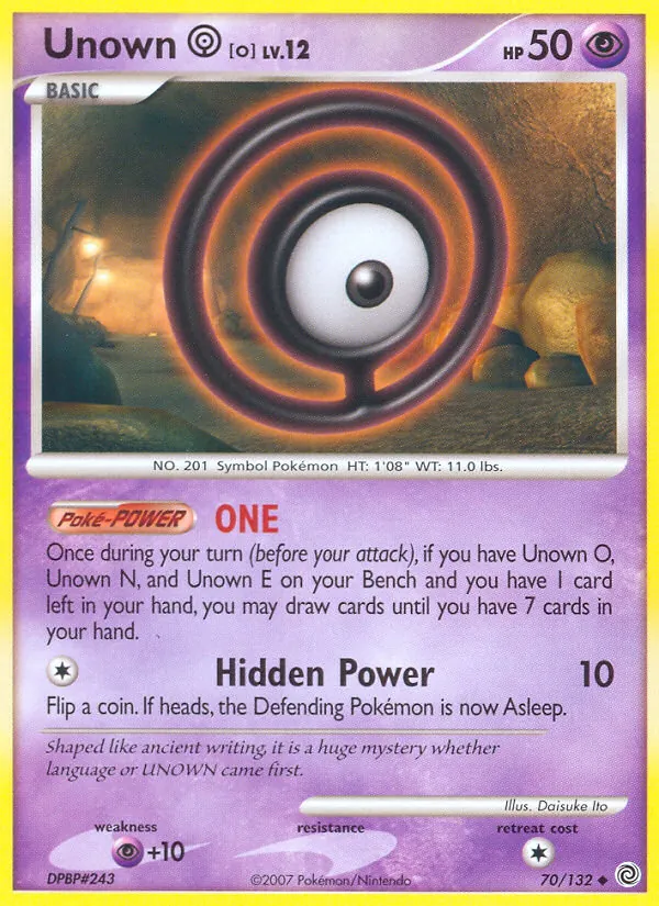 70 Unown O – Secret Wonders