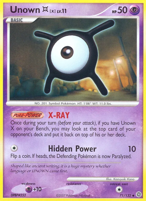 71 Unown X – Secret Wonders