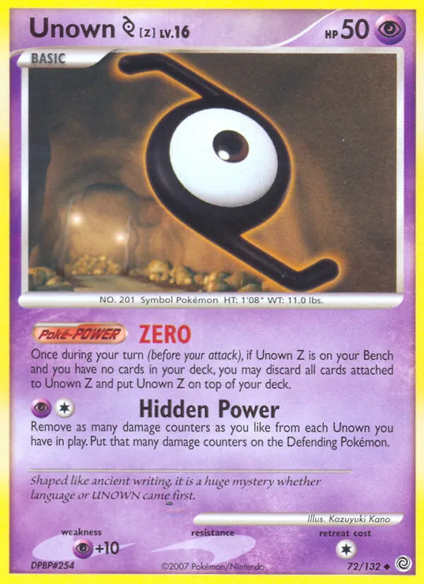 72 Unown Z – Secret Wonders