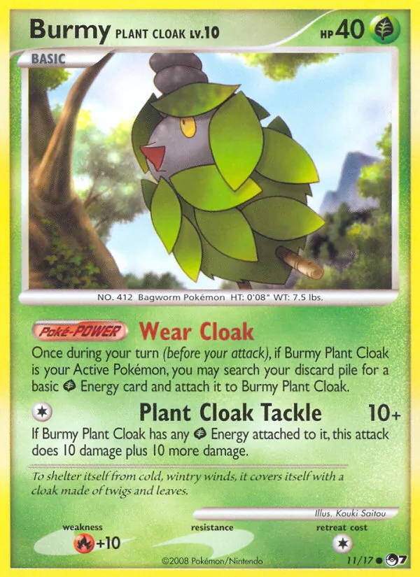 11 Burmy Plant Cloak – POP Series 7