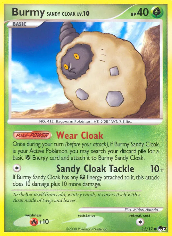 12 Burmy Sandy Cloak – POP Series 7