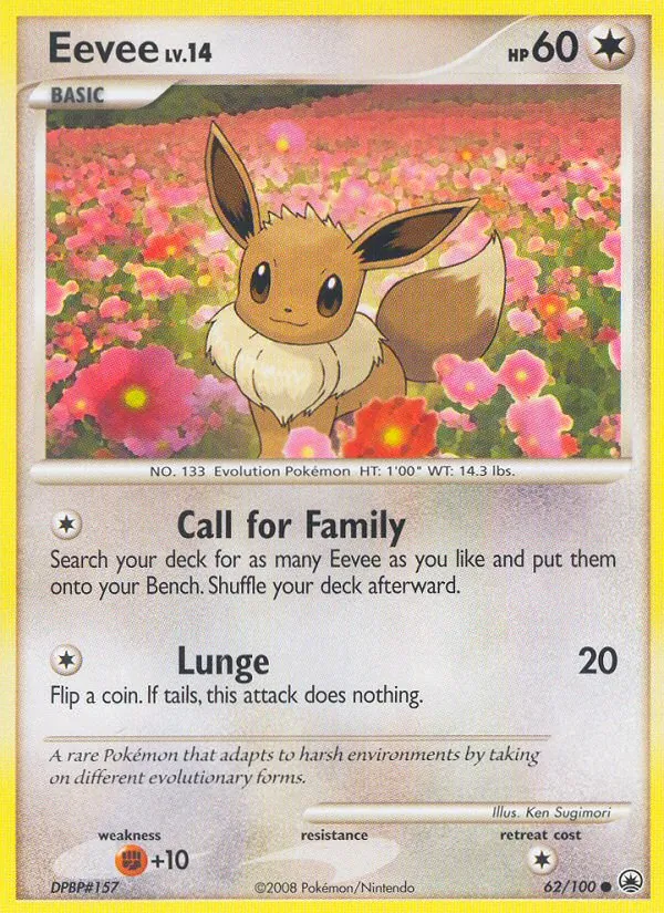 62-normal-platinum Eevee (Platinum stamp) – Majestic Dawn