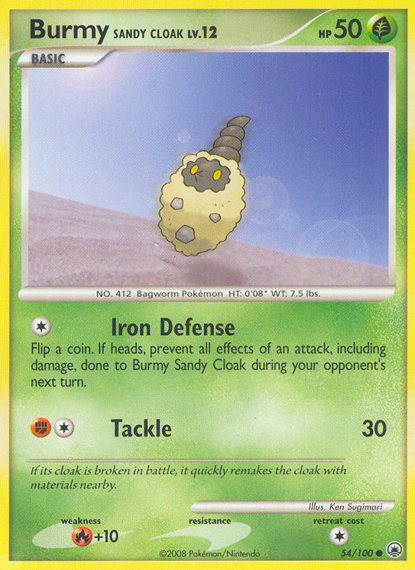 54 Burmy Sandy Cloak – Majestic Dawn