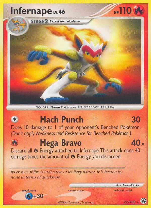 22-RH Infernape – Majestic Dawn